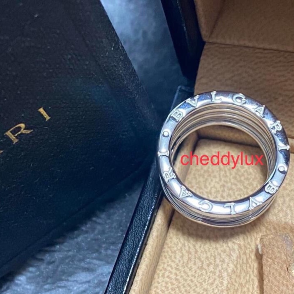 💍💍💍Authentic Unisex 18 Karat White Gold Bulgari Zero Ring Size 7-7.5 US - Picture 4 of 11